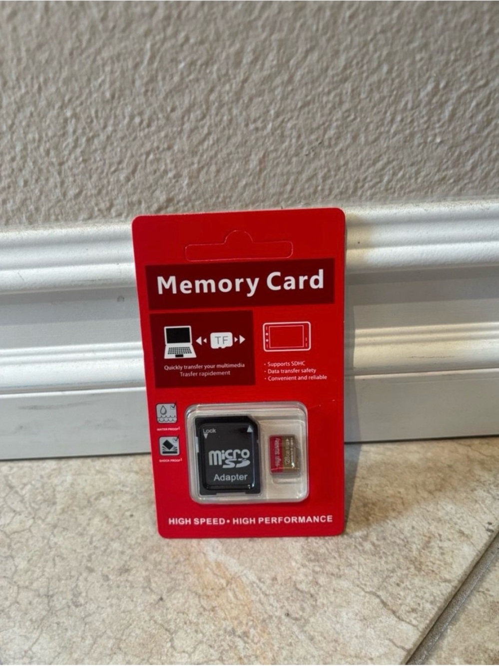 Generic 128GB Micro TF Memory Card with Adapter.